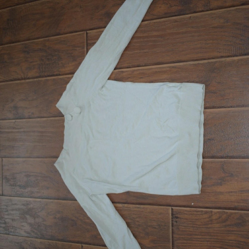 Banana Republic Knit Beige Long Sleeve Shirt XS